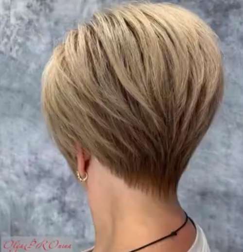 Coupe de cheveux Pixie bob: photos de coupes de cheveux de tous les côtés