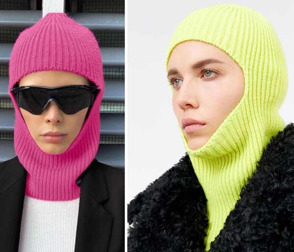 Chapeaux cagoules lumineuses hiver