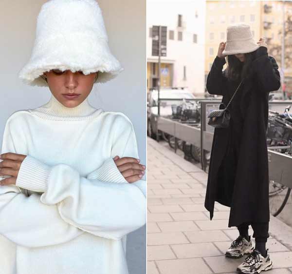 Chapeaux à la mode tendances hiver