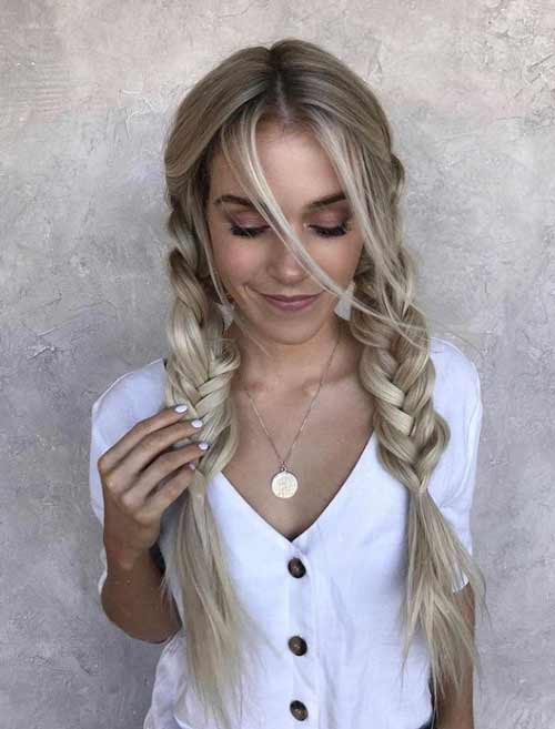 Coiffure pour tous les jours avec des tresses