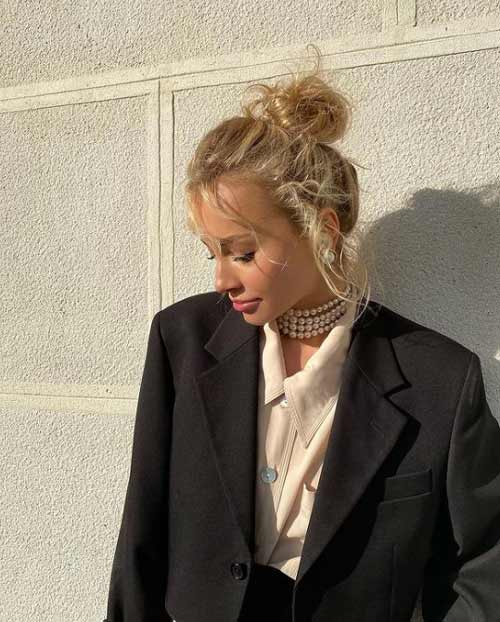 Coiffure chignon américain