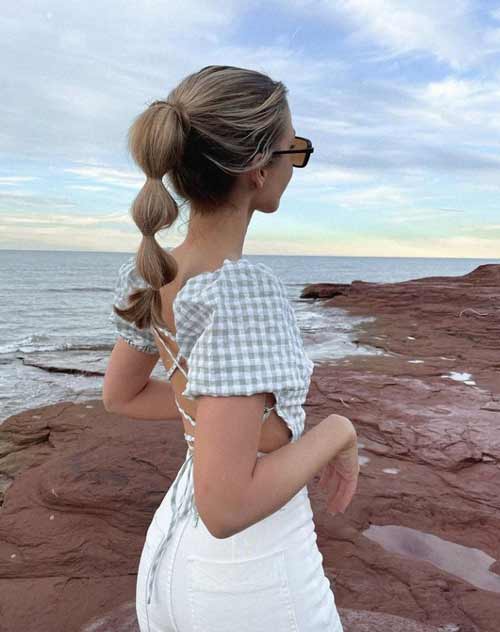 Coiffure queue de cheval