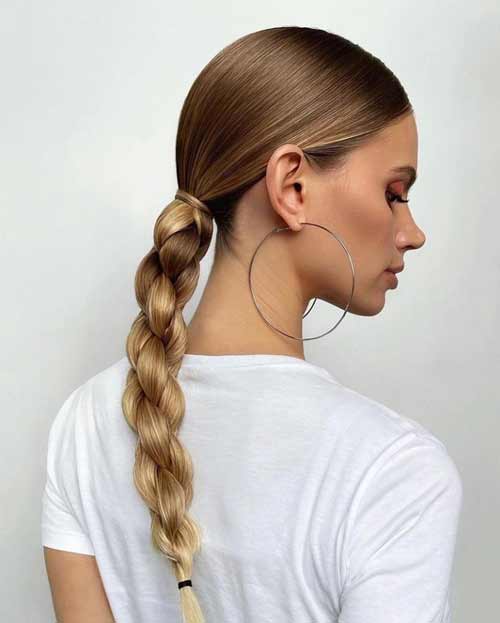 Style tendance en tresse tressée pour tous les jours