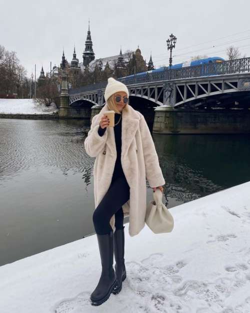 Manteau éco-fourrure 2026 : tendances, couleurs, mannequins, photos