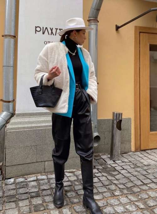 Manteau éco-fourrure 2026 : tendances, couleurs, mannequins, photos