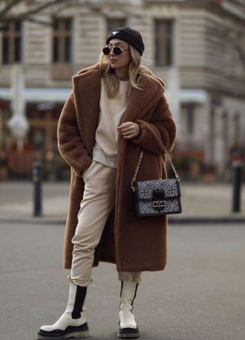 Manteau éco-fourrure 2026 : tendances, couleurs, mannequins, photos