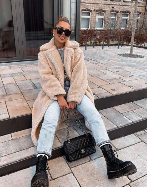 Manteau éco-fourrure 2026 : tendances, couleurs, mannequins, photos